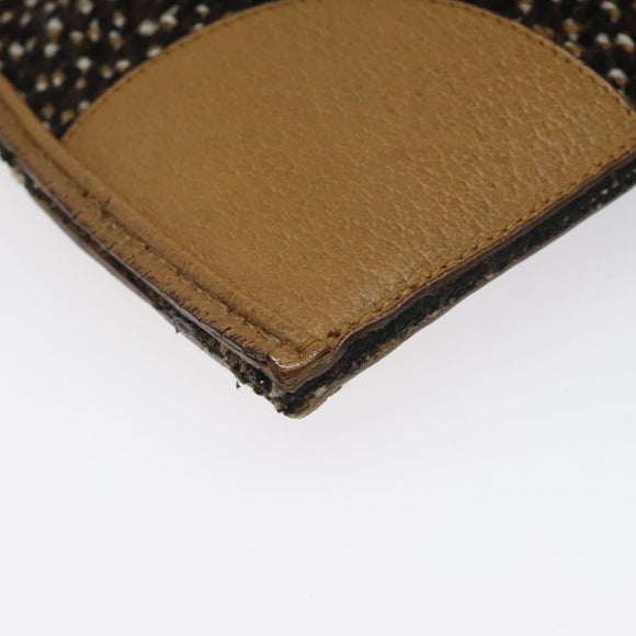 PRADA Hand Bag Wool Brown Auth hk2259