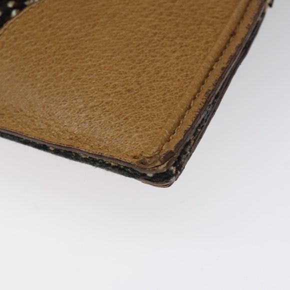 PRADA Hand Bag Wool Brown Auth hk2259