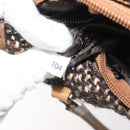 PRADA Hand Bag Wool Brown Auth hk2259-11