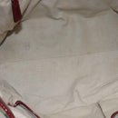 BURBERRY Nova Check Tote Bag PVC Red Silver Auth hk2263-10