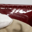 BURBERRY Nova Check Tote Bag PVC Red Silver Auth hk2263-12