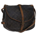 LOUIS VUITTON Monogram Saumur 35 Shoulder Bag M42254 LV Auth hk2284-1