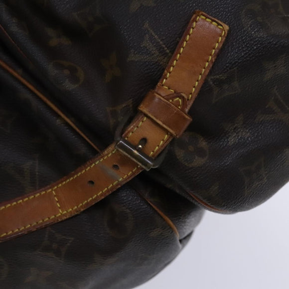 LOUIS VUITTON Monogram Saumur 35 Shoulder Bag M42254 LV Auth hk2284