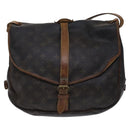 LOUIS VUITTON Monogram Saumur 35 Shoulder Bag M42254 LV Auth hk2284-13