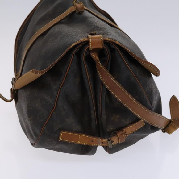 LOUIS VUITTON Monogram Saumur 35 Shoulder Bag M42254 LV Auth hk2284