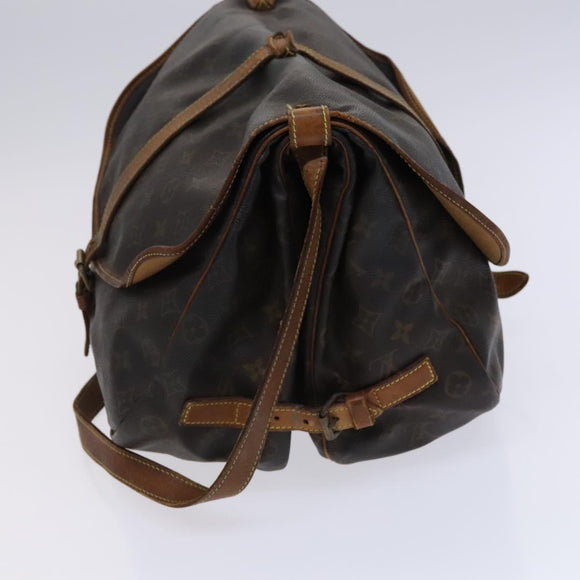 LOUIS VUITTON Monogram Saumur 35 Shoulder Bag M42254 LV Auth hk2284