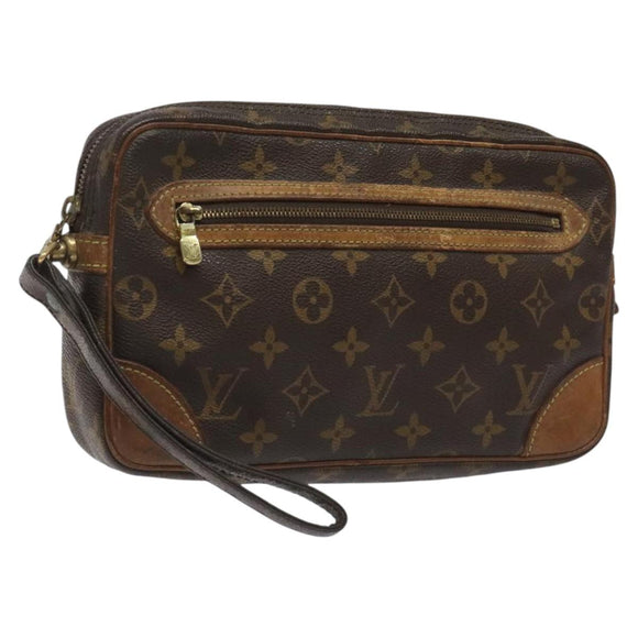 LOUIS VUITTON Monogram Marly Dragonne GM Clutch Bag M51825 LV Auth hk2292