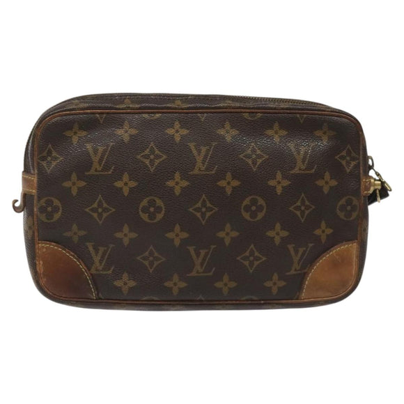 LOUIS VUITTON Monogram Marly Dragonne GM Clutch Bag M51825 LV Auth hk2292