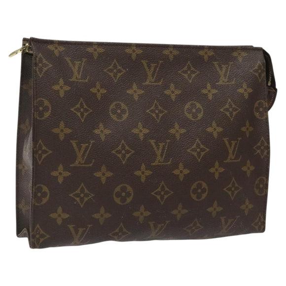 LOUIS VUITTON Monogram Poche Toilette 26 Pouch M47542 LV Auth hk2297