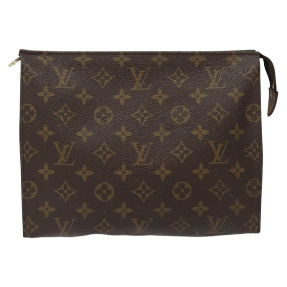 LOUIS VUITTON Monogram Poche Toilette 26 Pouch M47542 LV Auth hk2297
