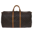 LOUIS VUITTON Monogram Keepall Bandouliere 60 Boston Bag M41412 LV Auth hk2300-13