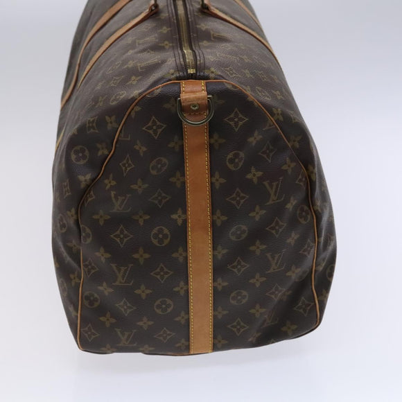 LOUIS VUITTON Monogram Keepall Bandouliere 60 Boston Bag M41412 LV Auth hk2300