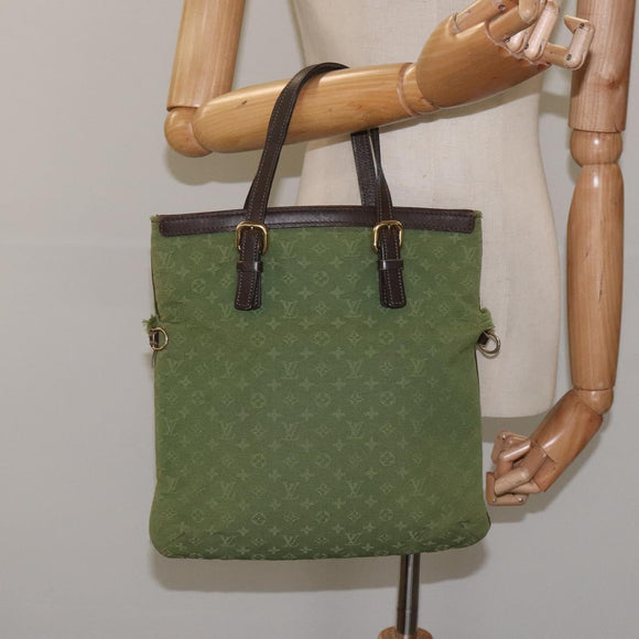 LOUIS VUITTON Monogram Mini Françoise 2-Wege-Tragetasche TST Khaki M92422 Auth hk2313