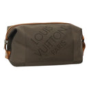 LOUIS VUITTON Damier Geant Trousse Albatross Clutch Bag Khaki M93089 Auth hk2315-1