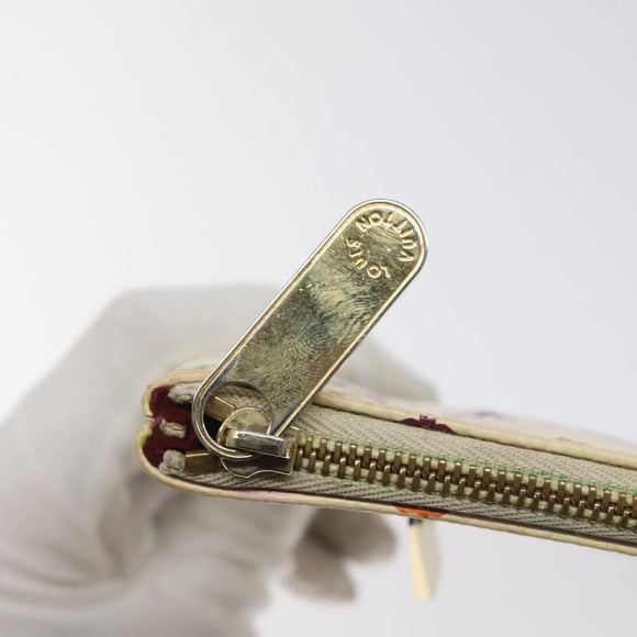 LOUIS VUITTON Monogram Multicolor Pochette GM Pouch White M60027 LV Auth hk2317