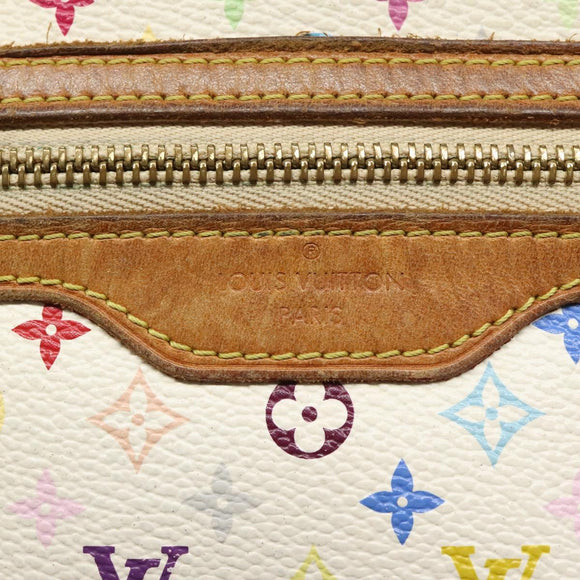 LOUIS VUITTON Monogram Multicolor Pochette GM Pouch White M60027 LV Auth hk2317
