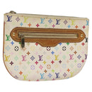 LOUIS VUITTON Monogram Multicolor Pochette GM Pouch White M60027 LV Auth hk2317-1