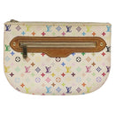 LOUIS VUITTON Monogram Multicolor Pochette GM Pouch White M60027 LV Auth hk2317-13