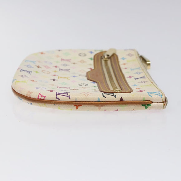LOUIS VUITTON Monogram Multicolor Pochette GM Pouch White M60027 LV Auth hk2317