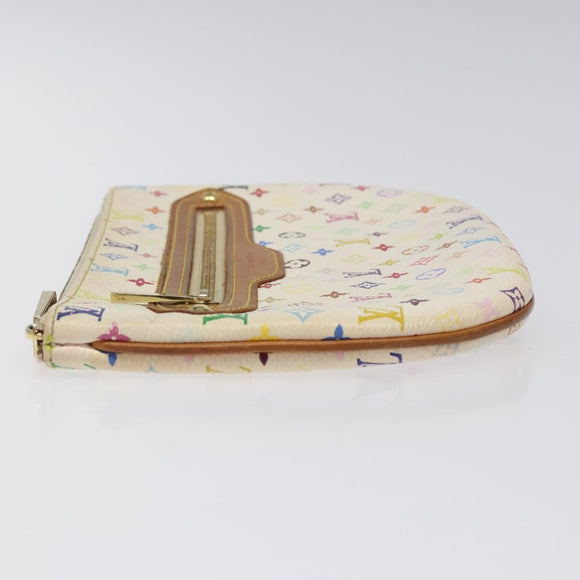 LOUIS VUITTON Monogram Multicolor Pochette GM Pouch White M60027 LV Auth hk2317