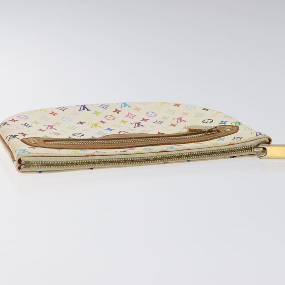 LOUIS VUITTON Monogram Multicolor Pochette GM Pouch White M60027 LV Auth hk2317