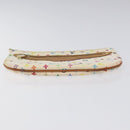 LOUIS VUITTON Monogram Multicolor Pochette GM Pouch White M60027 LV Auth hk2317-6