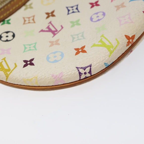 LOUIS VUITTON Monogram Multicolor Pochette GM Pouch White M60027 LV Auth hk2317