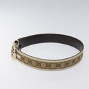 GUCCI GG Canvas Belt 35.4"" Beige 114876 Auth hk2325-4