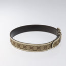 GUCCI GG Canvas Belt 35.4"" Beige 114876 Auth hk2325-5