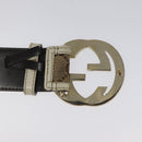 GUCCI GG Canvas Belt 35.4"" Beige 114876 Auth hk2325-7