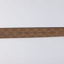 GUCCI Belt Leather 42.9"" Brown Auth hk2326-10