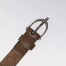 GUCCI Belt Leather 42.9"" Brown Auth hk2326-7