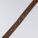 GUCCI Belt Leather 42.9"" Brown Auth hk2326-8