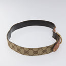 GUCCI GG Canvas Belt 35.8"""" Beige 121290 Auth hk2327-5