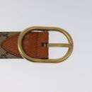 GUCCI GG Canvas Belt 35.8"""" Beige 121290 Auth hk2327-9