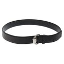 GUCCI GG Canvas Guccissima Belt Leather 40.2"" Black 162942 Auth hk2328-1
