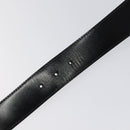 GUCCI GG Canvas Guccissima Belt Leather 40.2"" Black 162942 Auth hk2328-10