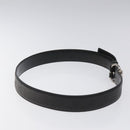 GUCCI GG Canvas Guccissima Belt Leather 40.2"" Black 162942 Auth hk2328-5