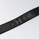 GUCCI GG Canvas Guccissima Belt Leather 40.2"" Black 162942 Auth hk2328-9