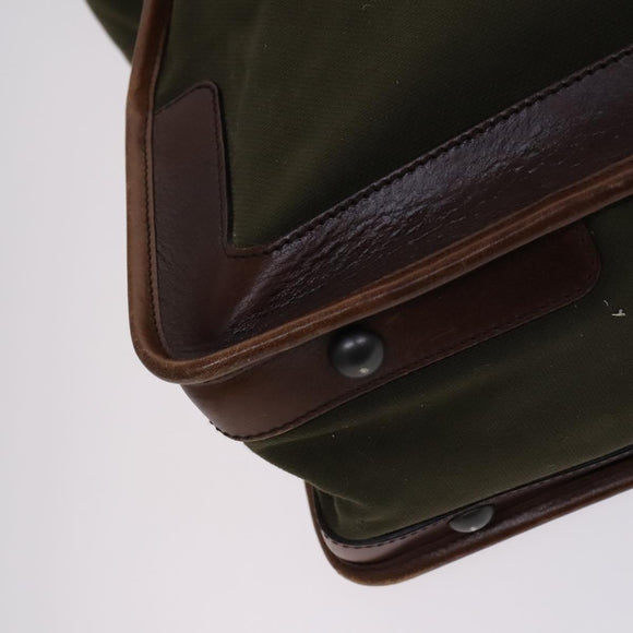 GUCCI Shoulder Bag Canvas Khaki Auth hk2330