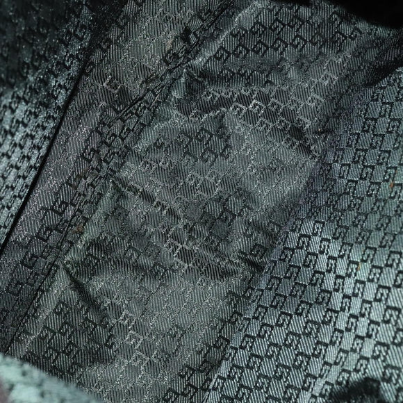 GUCCI Shoulder Bag Canvas Khaki Auth hk2330