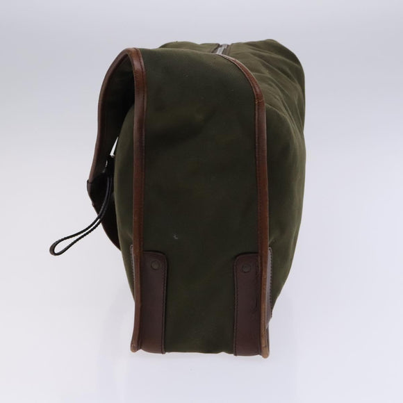 GUCCI Shoulder Bag Canvas Khaki Auth hk2330