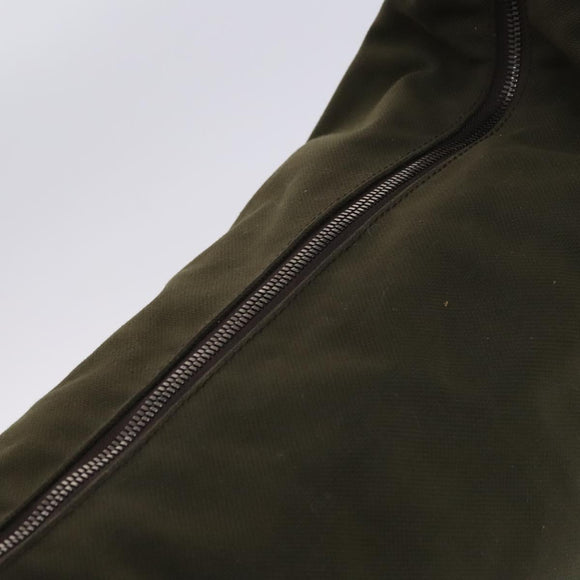 GUCCI Shoulder Bag Canvas Khaki Auth hk2330