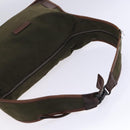GUCCI Shoulder Bag Canvas Khaki Auth hk2330-7