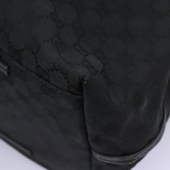 GUCCI GG Canvas Shoulder Bag Black Auth hk2332