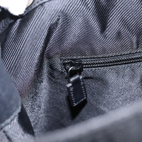 GUCCI GG Canvas Shoulder Bag Black Auth hk2332