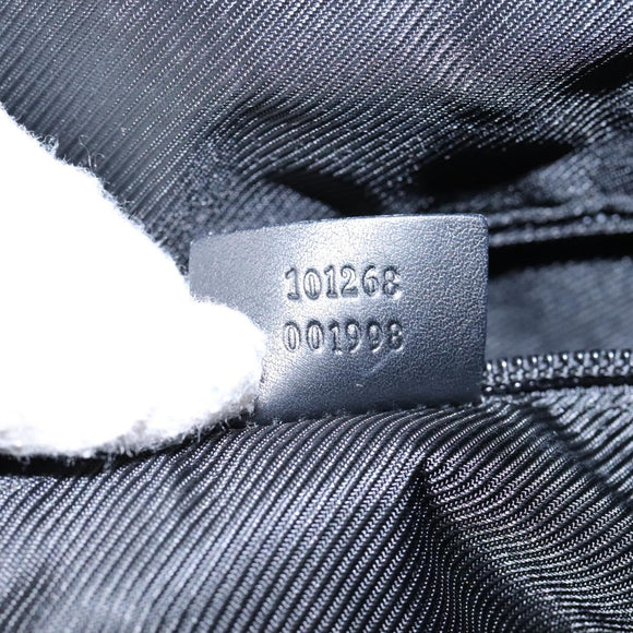 GUCCI GG Canvas Shoulder Bag Black Auth hk2332