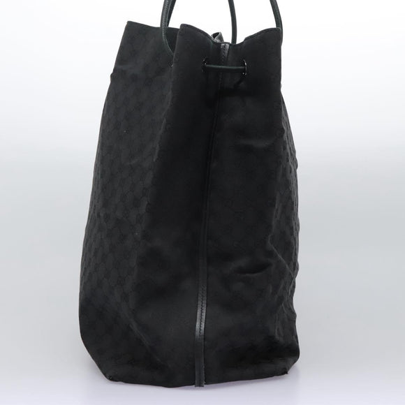 GUCCI GG Canvas Shoulder Bag Black Auth hk2332