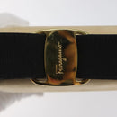 Salvatore Ferragamo Hand Bag Suede Beige Gold Auth hk2342-17