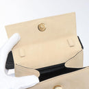 Salvatore Ferragamo Hand Bag Suede Beige Gold Auth hk2342-10